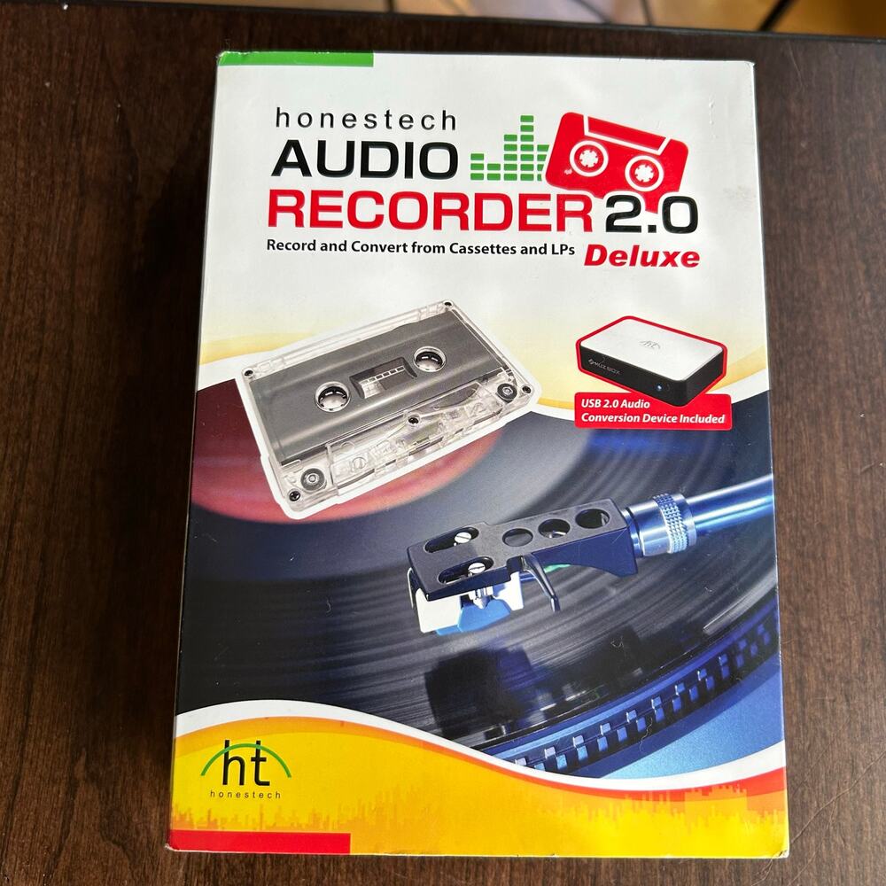 New Honestech Audio Recorder 2.0 Deluxe- Convert From Cassettes and LP